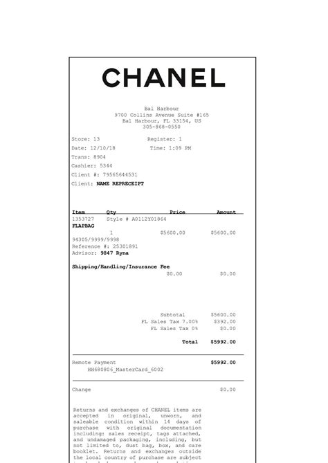 buy chanel receipts|chanel inventory color code.